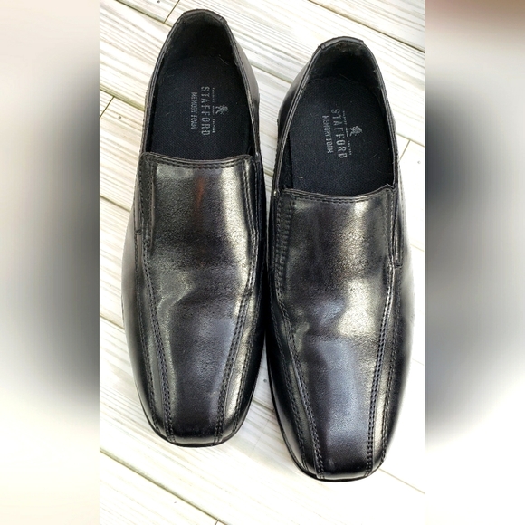 Stafford Dash Jr. Black Loafers size 4 (sh) - Picture 2 of 9